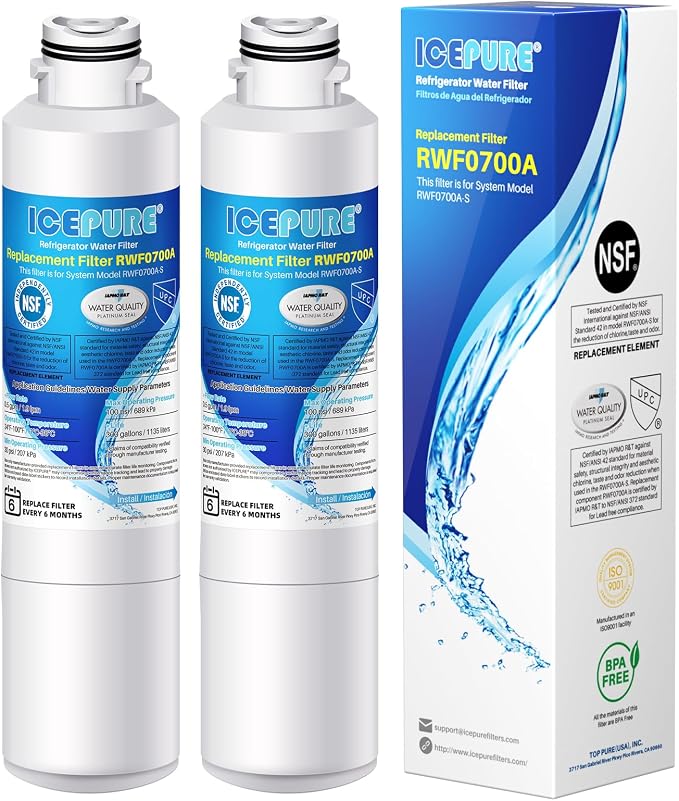 ICEPURE DA29-00020B Refrigerator Water Filter Replacement by ICEPURE