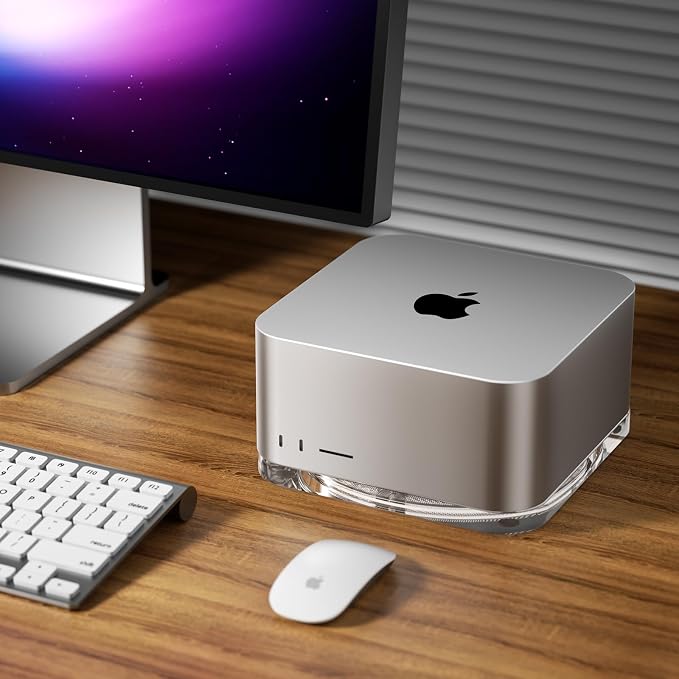 Transparent Acrylic mac Studio Stand, Built in Detachable air Filter Suitable - Image 7