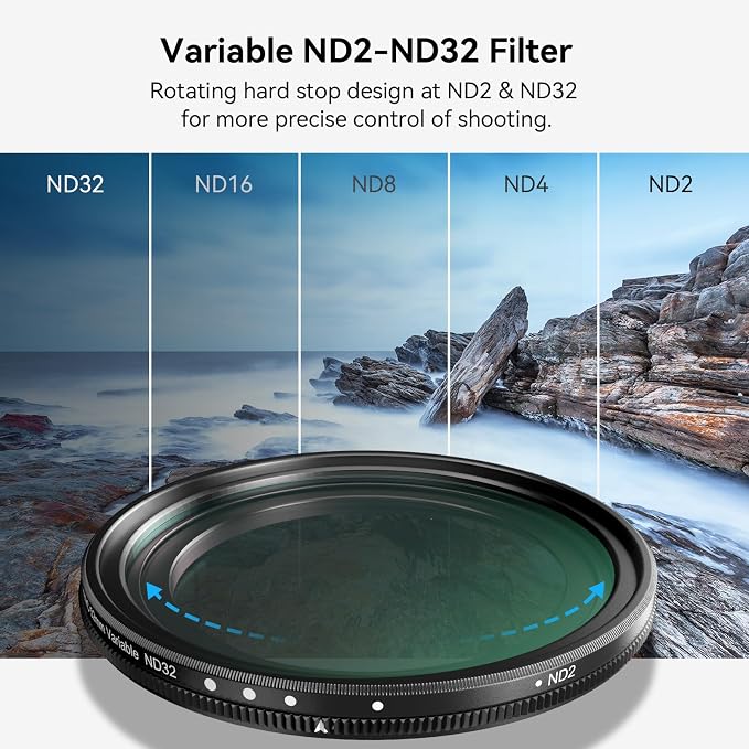 SmallRig 52mm Magnetic Variable ND Filter ND2-ND32 No X Cross HD Optical Glass - Image 6
