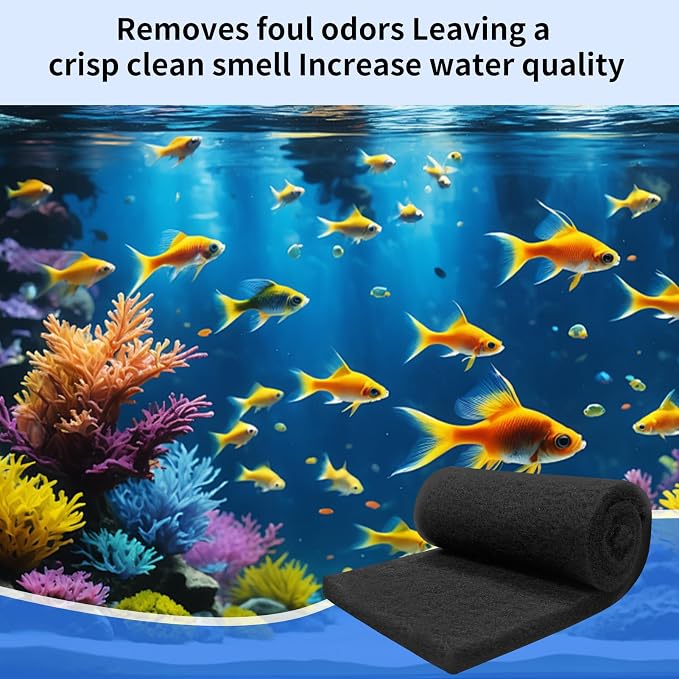 Aquarium Carbon Pad -Premium Cut to Fit Carbon Infused Filter Pad Media - Image 6