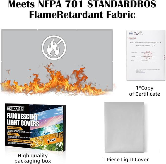 Fluorescent Light Covers -1PCS 4x2 Feet Classroom Covers - Image 5