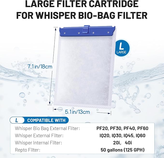 8 Count Large Filter Cartridges Compatible - Image 2