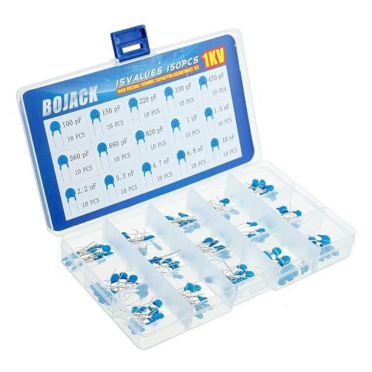 BOJACK 15 Values 150 Pcs 1KV / 100 pF to 10 nF High Voltage DIP Ceramic - Image 2