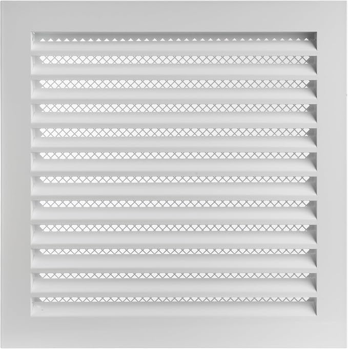 Repa Market 12" x 12" Inch Galvanized Steel White Soffit Air Vent Cover by RepaMarket