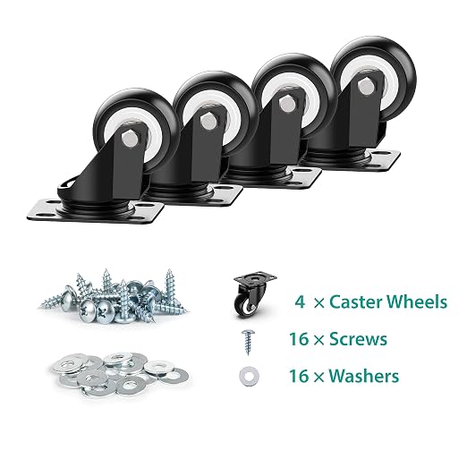 HOLKIE 2 Inch Swivel Caster Wheels - Image 6
