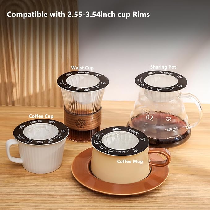 UFO Coffee Filter Paper Bag, Portable Hanging Ear Drip Coffee Bag, Single Serve - Image 3