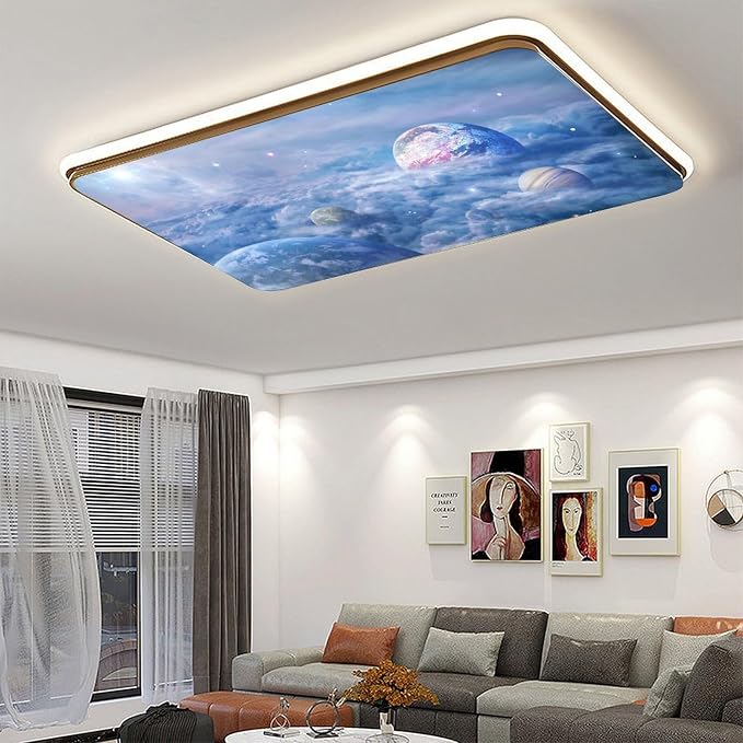 2PCS Fluorescent Light Covers for Classroom Ceiling Lights Magnetic Light Covers - Image 5