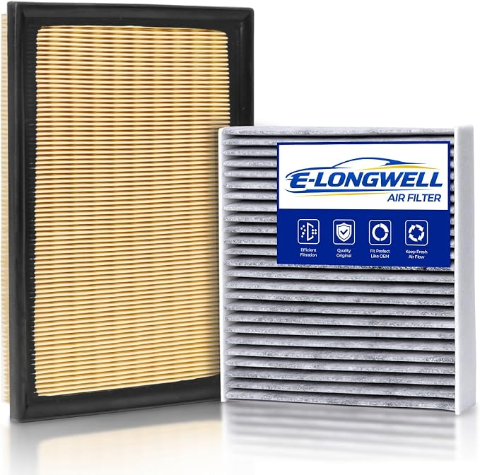 Cabin & Engine Air Filter Kit for 2013-2018 Rav4 2.5L by E-LONGWELL