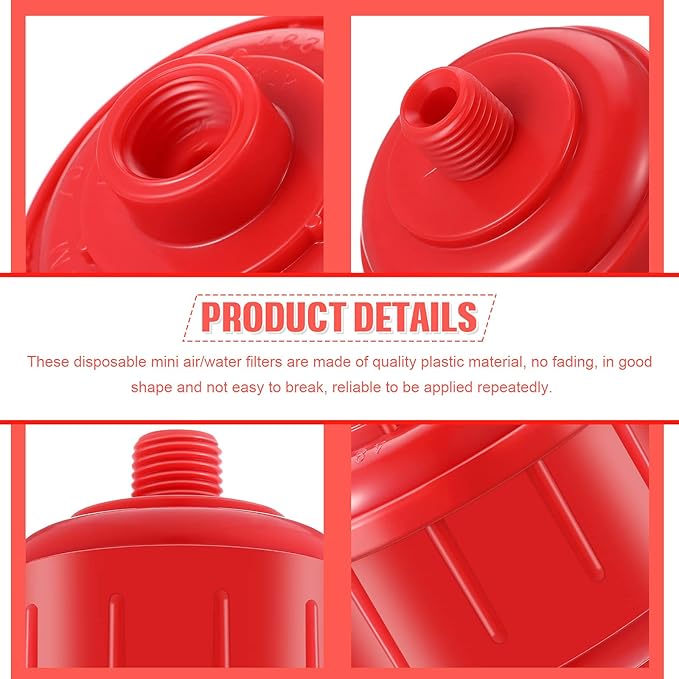 4 Pieces Disposable Mini Air Water Filters Disposable Spray Gun Filter - Image 3