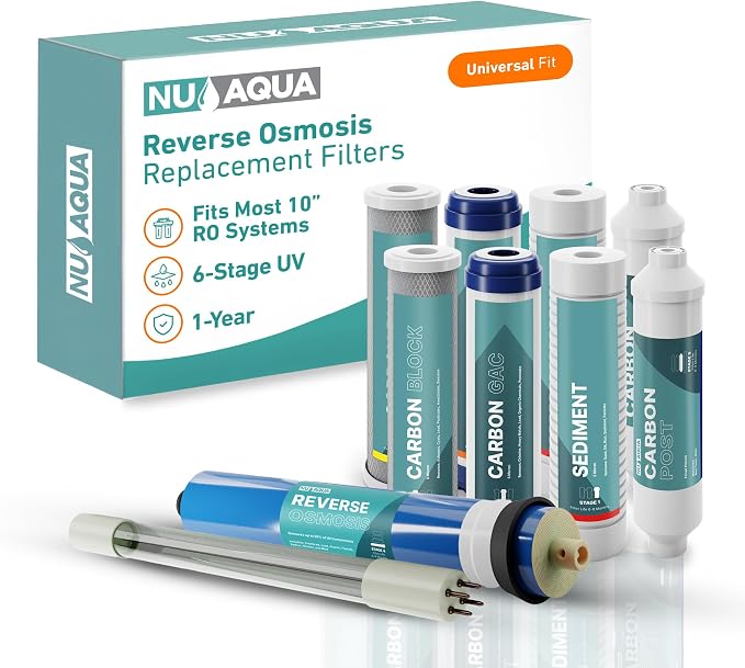 NU Aqua Reverse Osmosis Water Filter System Replacement Set by NUAqua