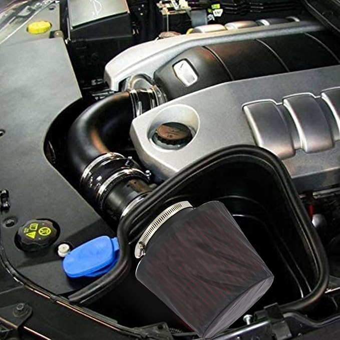 RYANSTAR 76mm 3" High Flow Round Tapered Cone Cool Air Filter Cleaner - Image 7