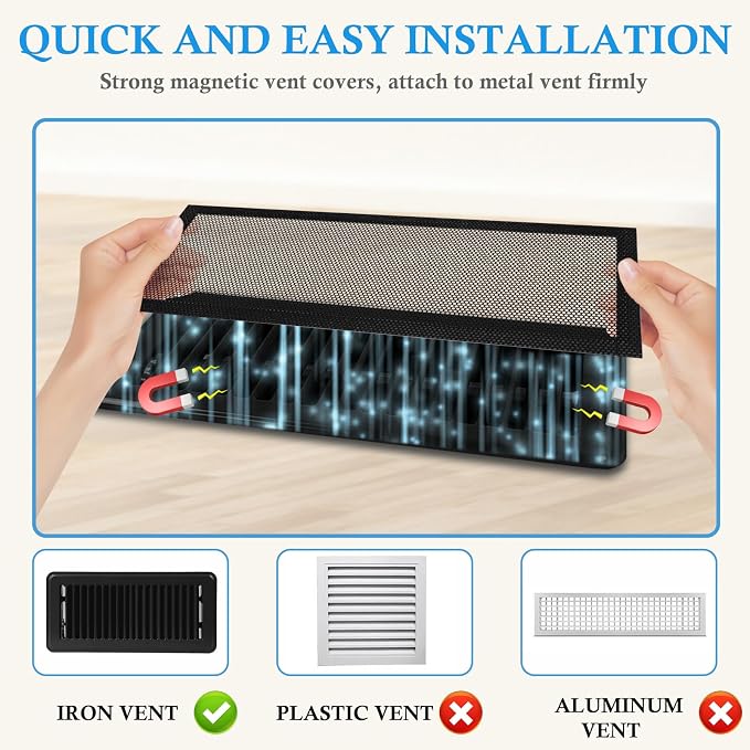 Mesh Vent Cover4 Pack, Magnetic Mesh Vent Covers - Image 3