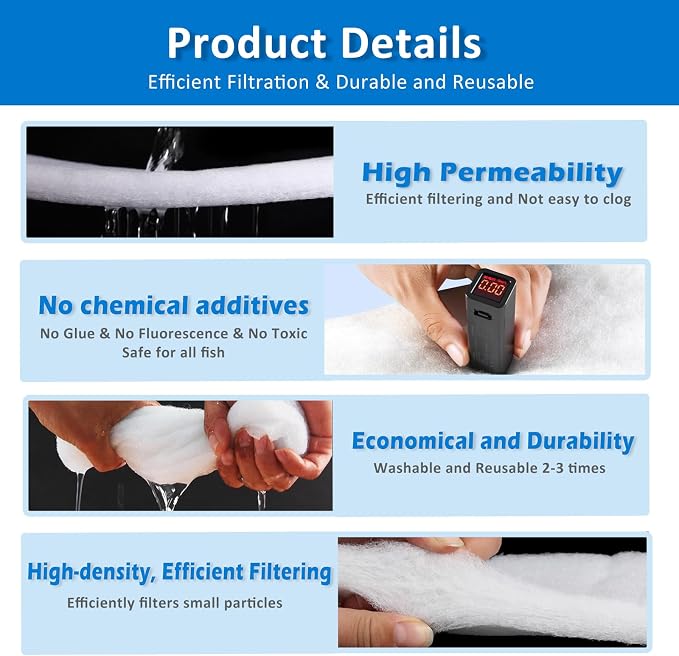 2" Thick Koi Pond Filter Pad, Pond Filter Media, Pond Filter Material - Image 2