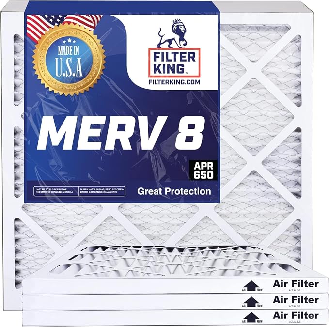 Filter King 20x40x4 Air Filter | 4-PACK | MERV 8 HVAC Pleated A/C Furnace by FilterKing