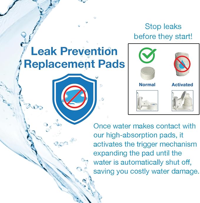18mm 10, 25 and 50 Pack Leak Stop Valve Replacement Pads, US Company! Support - Image 2