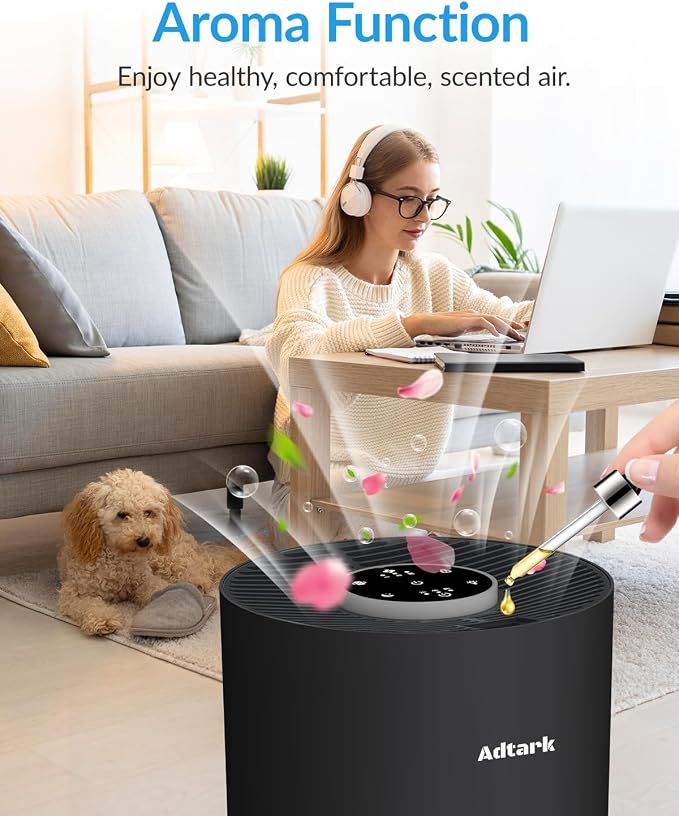 2 Pack Air Purifiers for Home Bedroom, ADTARK Air Cleaner - Image 3
