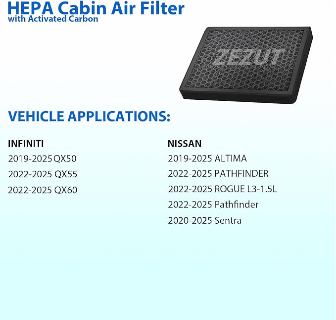 Cabin Air Filter, for Nissan Rogue 2021-2025, Altima 2019-2025, Sentra 2020-2025 - Image 2
