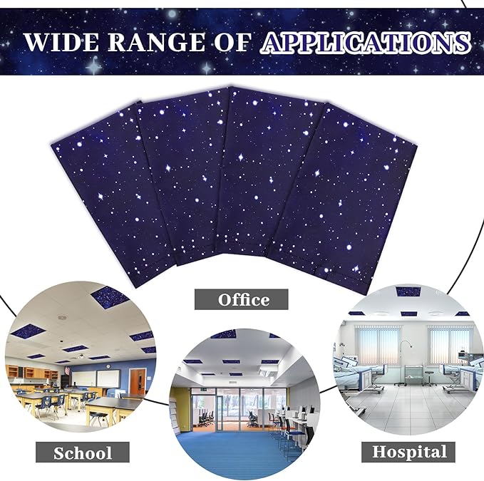 VIHOSE 4 Pcs 2 x 2 Feet Fluorescent Light Covers - Image 4