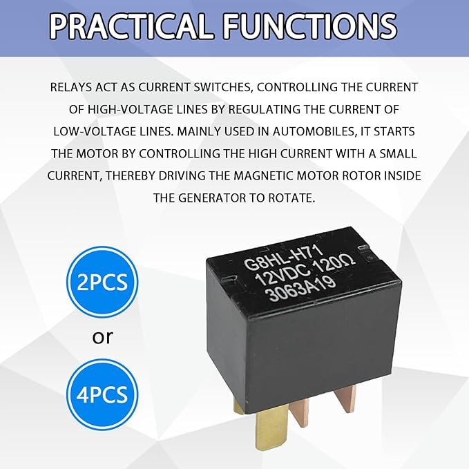 AC Relay G8HL-H71 for Honda 4 Pins AC Compressor Starter Relay for Blower - Image 3