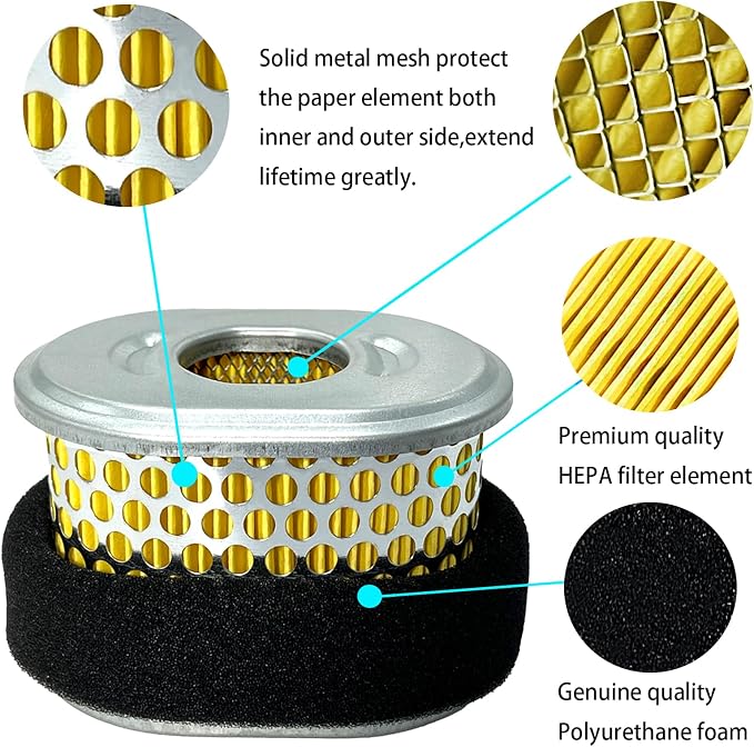 EquipAid 2 Pack 17210-ZE1-505 Air Filter, Compatible - Image 4