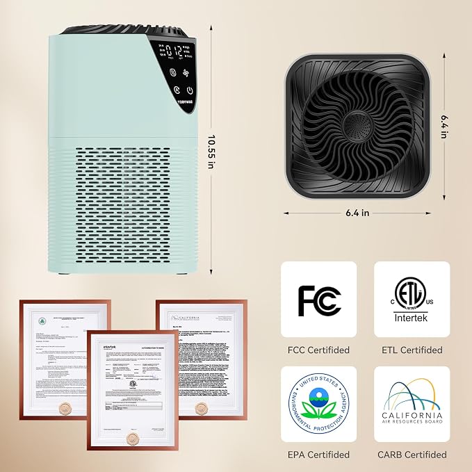 Air Purifiers for Home Large Room up to 1750 Sq Ft, H13 True HEPA Filter Air - Image 6