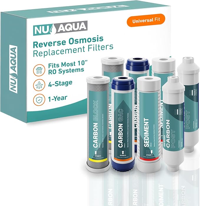 NU Aqua Reverse Osmosis Water Filter System Replacement Set by NUAqua