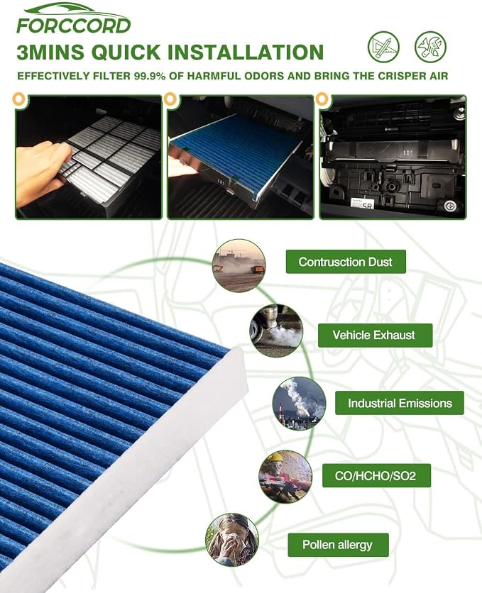 2- Pack CF11966 HEPA Cabin Air Filter Fits - Image 6