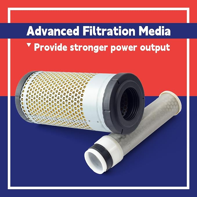 10400511200 19690531100 Inner and Outer Air Filter Element Combo Replacement - Image 5