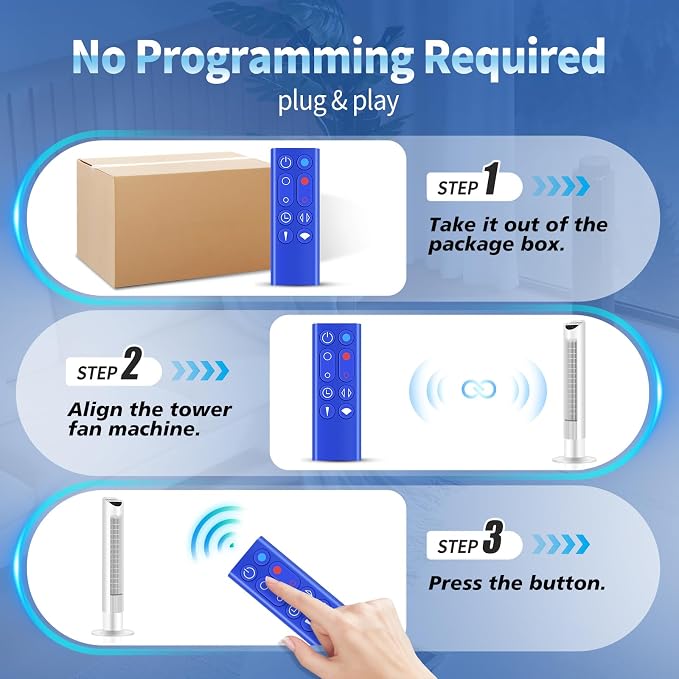 Replacement Remote Control for Dyson Air Purifier Hot+Cool Heater Tower Fan - Image 4