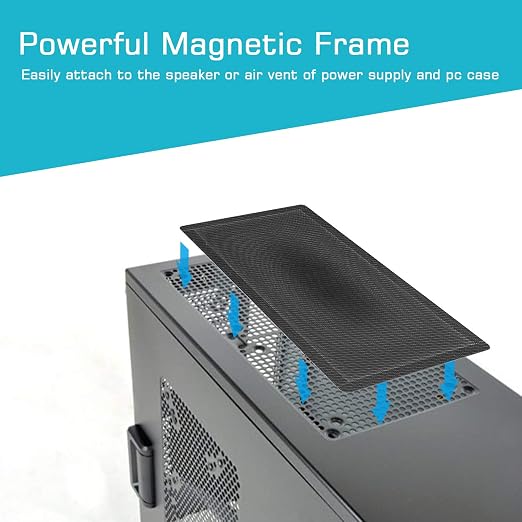 287mm 140mm x 2 PC Fan Dust Mesh Filter 11.3inch x 5.79inch PVC Computer PC - Image 2