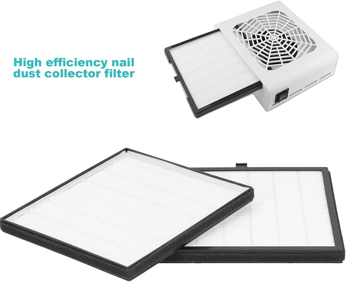 2pcs 17.5 x 18cm Nail Dust Collector Filter, Nail Dust Extractor Filter - Image 7