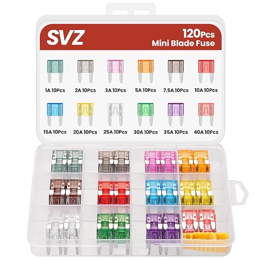 120Pcs Mini Automotive Fuse Kit, Blade Fuses Assortment kit by Unknown