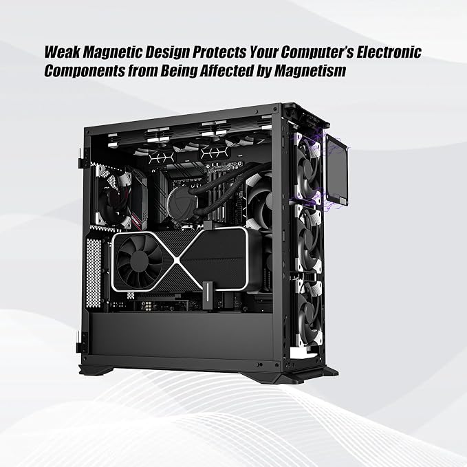 140mm PC Dust Filter for Computer Cooler Fan/PSU/Routers PVC 50 Mesh, Magnetic - Image 5