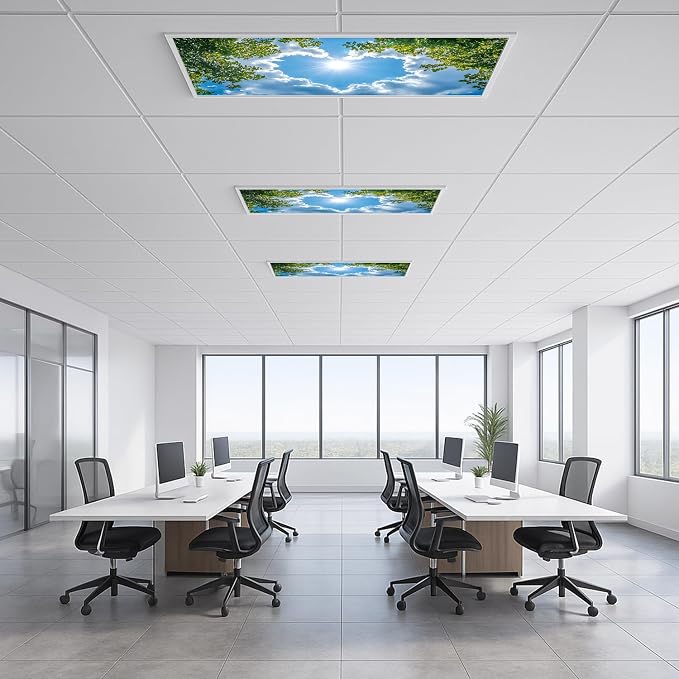 2 Pack Fluorescent Light Covers 4x2 ft Magnetic Light Covers - Image 6