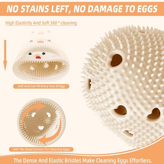 Silicone Egg Brush Cleaner, Egg Cleaner - Image 3