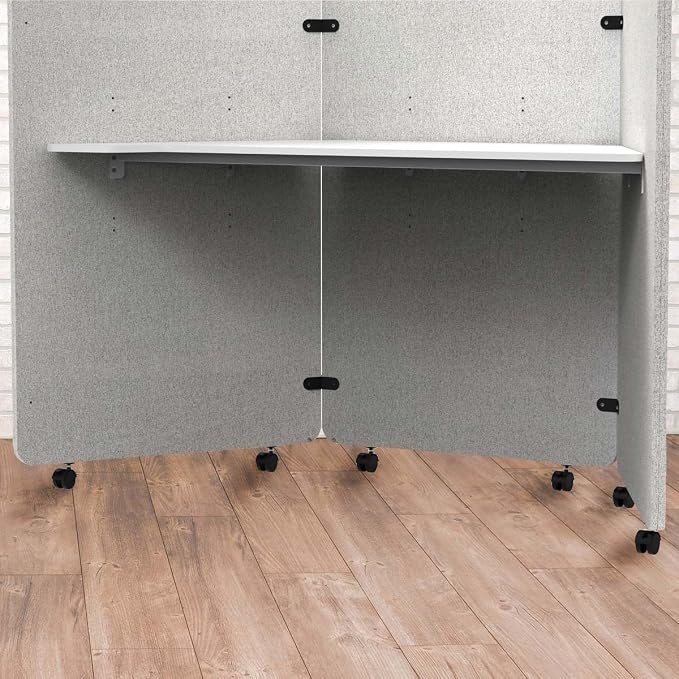 Stand Up Desk Store 2" Casters for Noise Reducing Recycled PET Workpods - Image 4