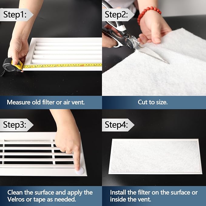 MERV 8 Air Vent Filters Kit 20x100 Inch|Cut to Fit Filter Material, High-Grade - Image 6