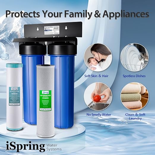 iSpring Whole House Water Filter System, Highly Reduces Iron, 2-Stage Whole - Image 5