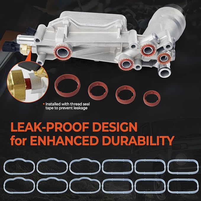 926-959 926-876 3.6L Upgraded Aluminum Engine Oil Cooler Filter Housing - Image 4