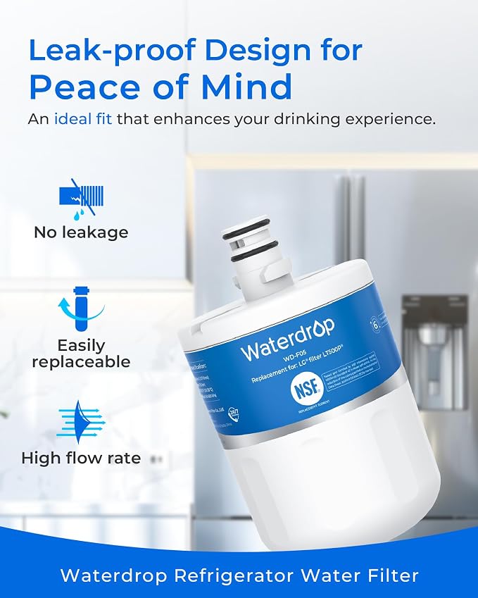 Waterdrop 5231JA2002A Refrigerator Water Filter, Replacement - Image 3