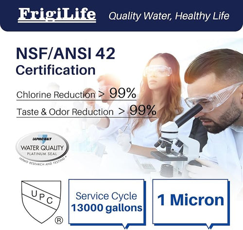 1 Micron 10" x 2.5" Whole House CTO Carbon Sedimen Water Filter Compatible - Image 2