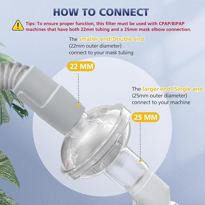 12 Pcs CPAP Inline Filters, Universal Inline CPAP Filter Compatible - Image 5