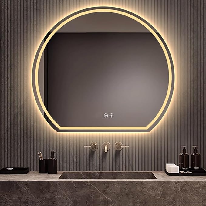 Bathroom Mirror with LED Lights, Wall Mounted Bathroom Mirrors, Bathroom - Image 7