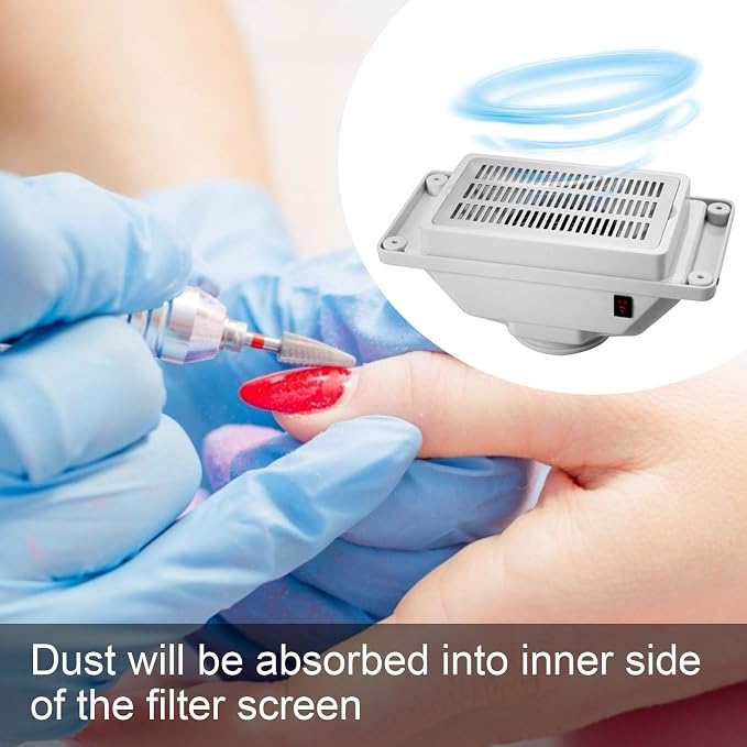 Nail Dust Collector Filter Stainless Steel Replacement Accessory - Image 4