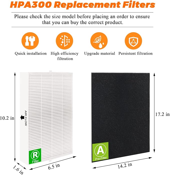6 Pack HPA300 Filter R Replacement - Image 5