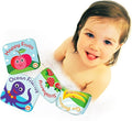 Floating Baby Bath Books - Bath Books for Babies, Infants - Waterproof, Mold-Free Bath Toys for Learning & Early Education (Set of 2 - Fruits & Sea Animals)