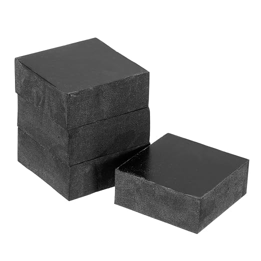 M METERXITY 4-Pack Rubber Anti Vibration Pads 2" Non-Slip Square Vibration by MMETERXITY