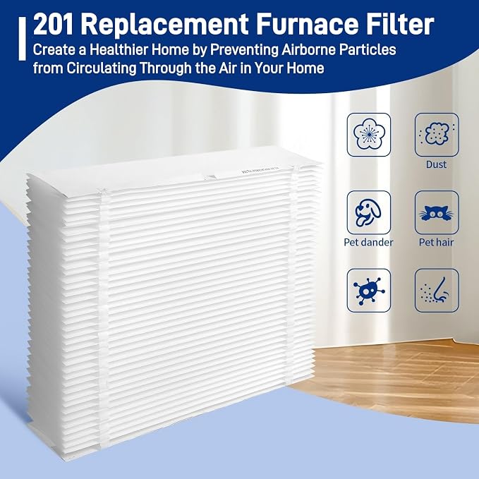 2-Pack 201 Replacement Furnace Filter Compatible - Image 3
