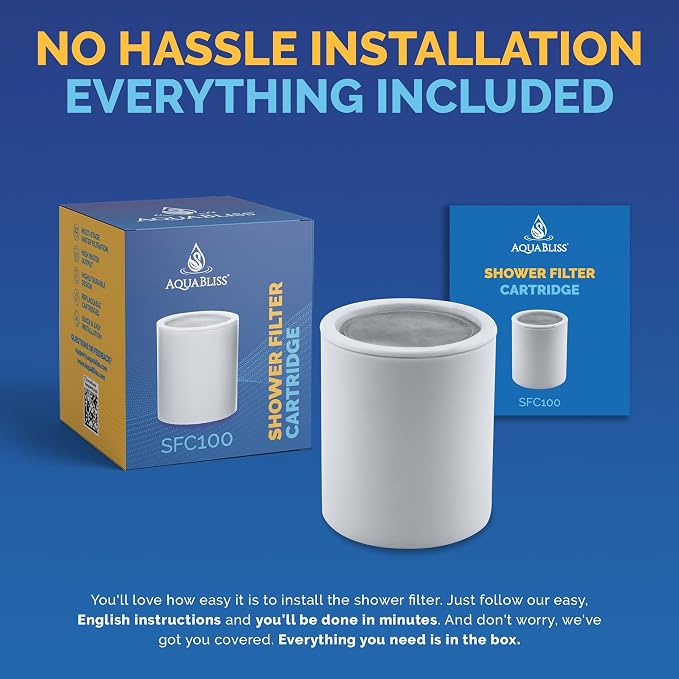 AquaBliss High Output Shower Filter Replacement Cartridge – Reduces Chemicals & - Image 6