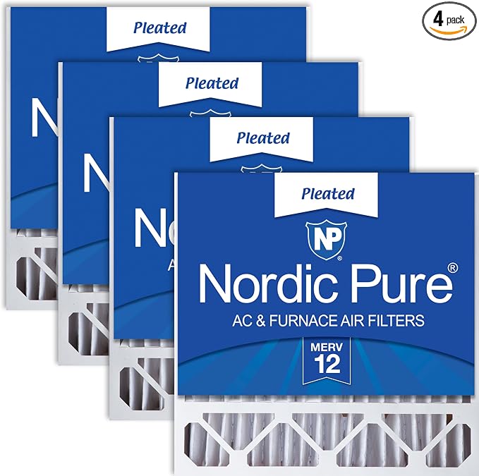 Nordic Pure 20x20x5 Honeywell/Lennox Replacement MERV 12 Air Filters 4 Pack by NordicPure